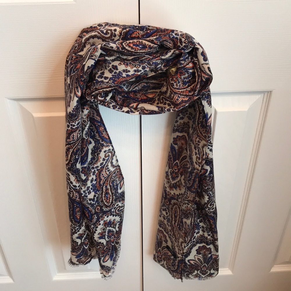 j. crew scarf paisley print scarf